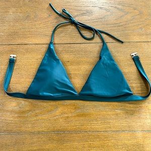 Small emerald green bikini top